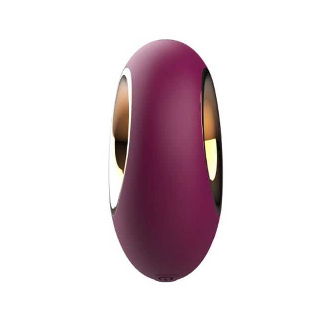 Customizable   10 Modes Red Rechargeable Waterproof Silicone Vibrator with Tapping Function