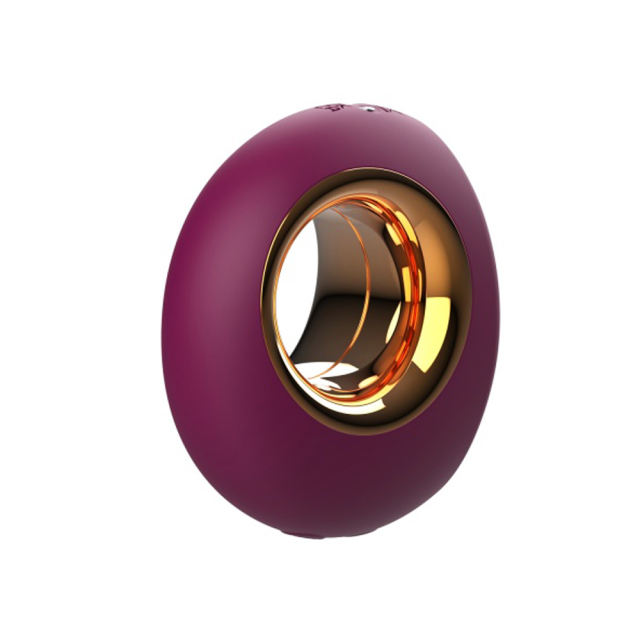 Customizable   10 Modes Red Rechargeable Waterproof Silicone Vibrator with Tapping Function
