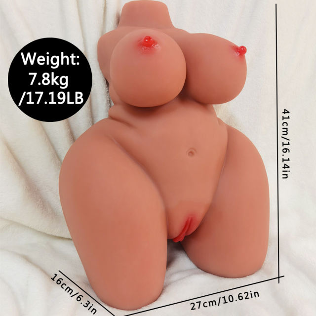 17.19LB Life-Like Flesh/Brown Colored TPE Sex Doll