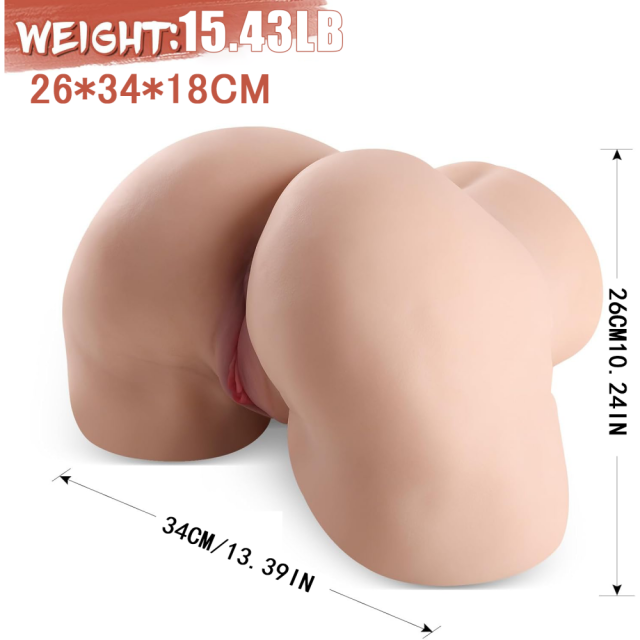 15.43LB Life-Like Flesh/Brown Colored TPE Sex Doll