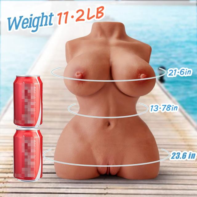 11.24LB Life-Like Flesh/Brown Colored TPE Sex Doll