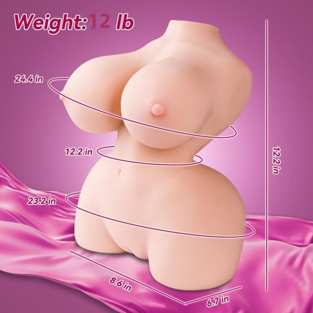12.13LB Life-Like Flesh/Brown Colored TPE Sex Doll