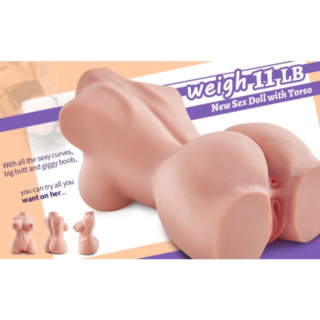 11.24LB Life-Like Flesh/Brown Colored TPE Sex Doll