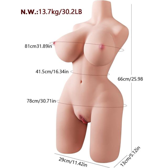 30.20LB Life-Like Flesh/Brown Colored TPE Sex Doll