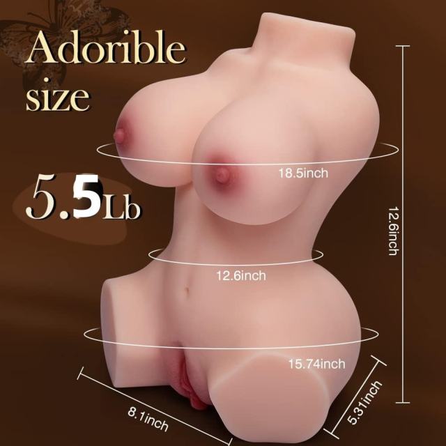 5.51LB Life-Like Flesh/Brown Colored TPE Sex Doll