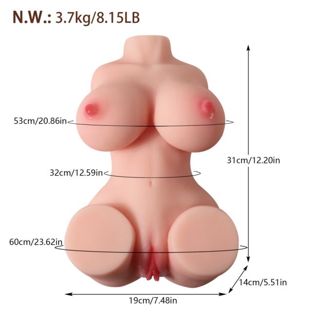 8.16LB Life-Like Flesh/Brown Colored TPE Sex Doll