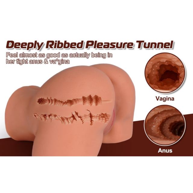 5.51LB Life-Like Flesh/Brown Colored Silicone Sex Doll