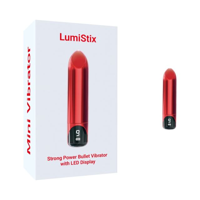 9-Speed Rechargeable Strong Power Bullet Vibrator with LED Display