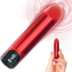 9-Speed Rechargeable Bullet Vibrator with LED Display