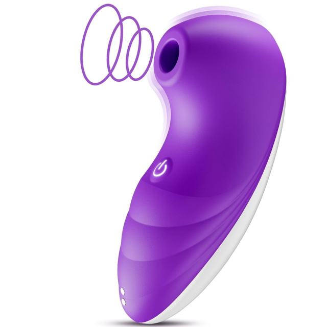 4.96" Purple Rechargeable Suction Massager – 7 Suction Modes