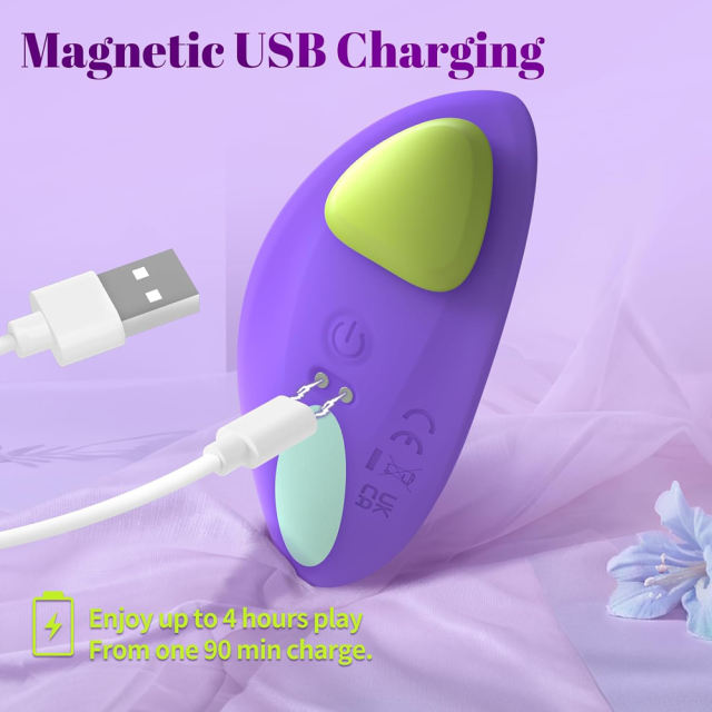 Purple Rechargeable Wearable Panty Vibrator – 7 Vibrating Modes with Remote Control