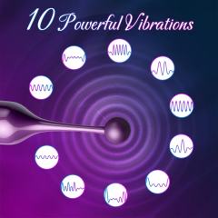 5.71" Rechargeable Clitoral Vibrator with Interchangeable Silicone Attachments – 10 Vibrating Modes