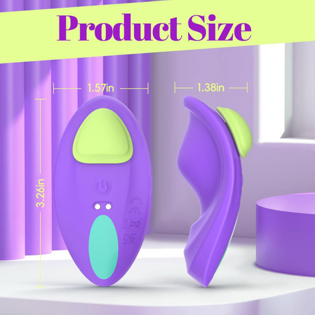 Purple Rechargeable Wearable Panty Vibrator – 7 Vibrating Modes with Remote Control