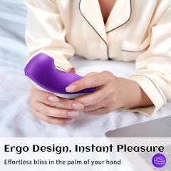 4.96" Purple Rechargeable Suction Massager – 7 Suction Modes