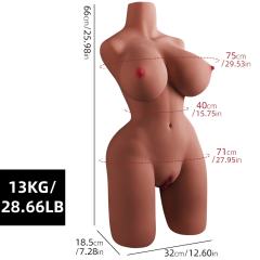 28.66LB Life-Like Flesh/Brown Colored TPE Sex Doll for Men