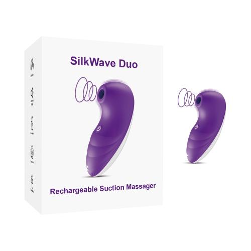 4.96" Purple Rechargeable Suction Massager – 7 Suction Modes