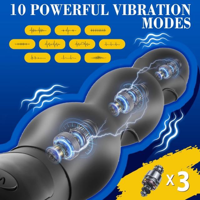 11.43" Heating Electrostimulation Vibrator – 10 Vibrating + 3 Heating + 5 Electrostimulation Modes