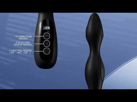 11.43" Heating Electrostimulation Vibrator – 10 Vibrating + 3 Heating + 5 Electrostimulation Modes