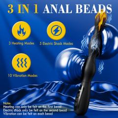 11.43" Heating Electrostimulation Vibrator – 10 Vibrating + 3 Heating + 5 Electrostimulation Modes