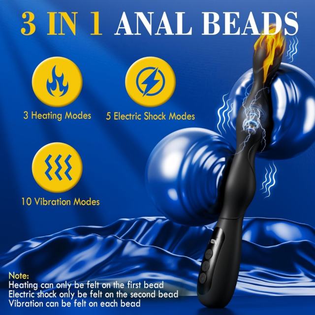 11.43" Heating Electrostimulation Vibrator – 10 Vibrating + 3 Heating + 5 Electrostimulation Modes