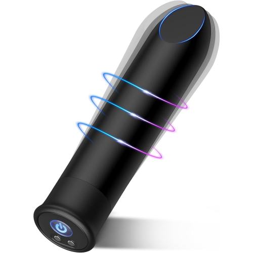3.90" Black Rechargeable Bullet Vibrator – 10 Vibrating Modes