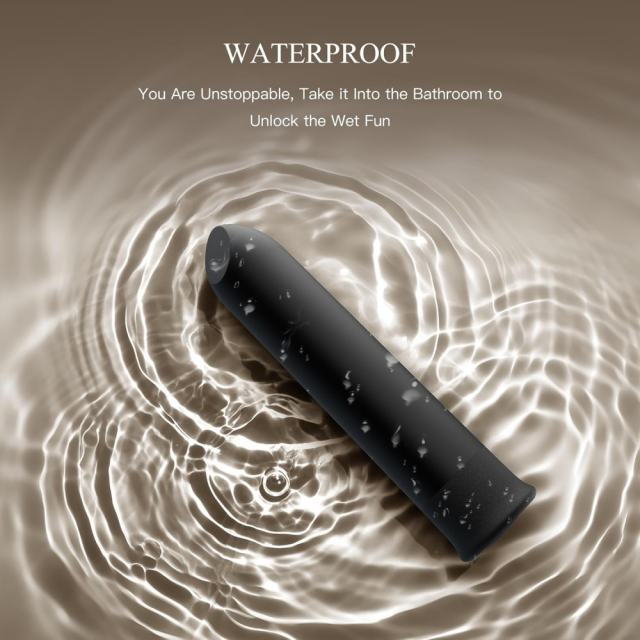 3.90" Black Rechargeable Bullet Vibrator – 10 Vibrating Modes