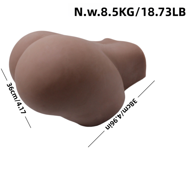 22.05LB Life-Like Flesh/Brown Colored TPE Sex Doll