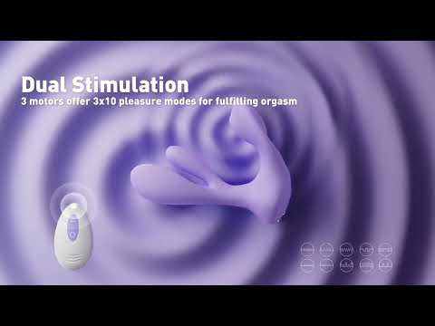 5.12" App-Controlled Rotating Rabbit Vibrator – 10 Vibrating + 3 Rotating Modes