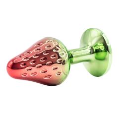 3-Piece Pink & Green Waterproof Metal Jeweled Anal Plug Set – Small, Medium & Large Sizes