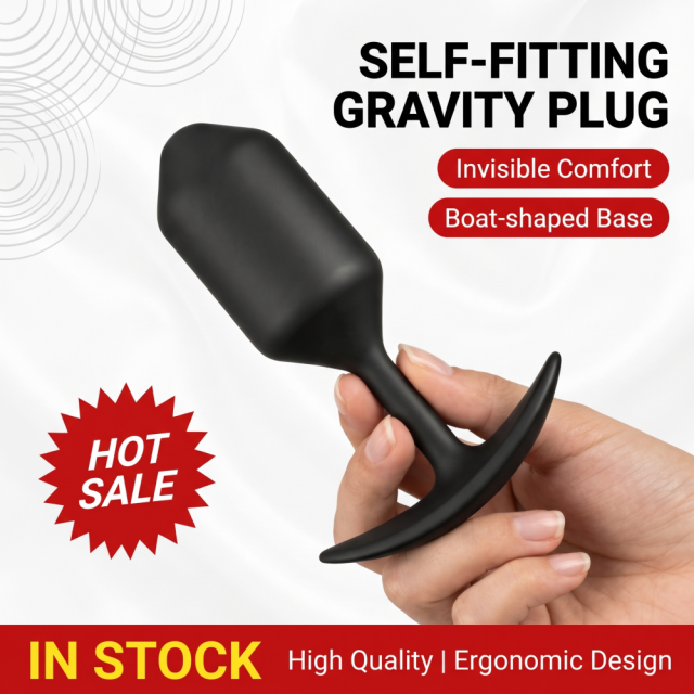 3-Piece Black Waterproof Silicone Butt Plug Set – Small, Medium & Large Sizes