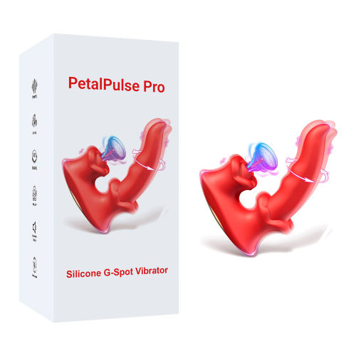 Customizable 7.09" Red Rechargeable Waterproof Silicone Rotating Suction Rabbit Vibrator – 10 Vibrating + 10 Suction + 10 Rotating Modes
