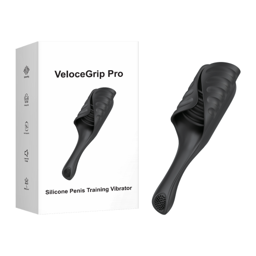 Customizable 7.09" Black Rechargeable Waterproof Silicone Tapping Vibrator with Silicone Ring – 10 Vibrating + 5 Tapping Modes