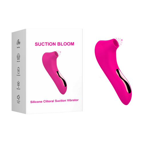 4.73" Magenta Rechargeable Waterproof Silicone Clitoral Suction Stimulator – 7 Suction Modes