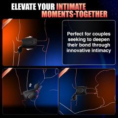 6.90" Black Rechargeable Waterproof Silicone App-Controlled Male Masturbator – 10 Vibrating Modes