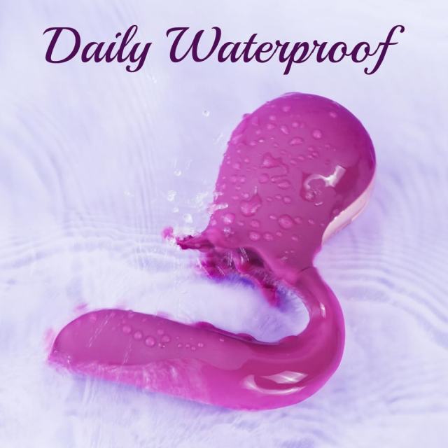 5.91" Purple Rechargeable Waterproof Silicone + ABS App-Controlled Wearable Vibrator – 10 Vibrating + 10 Swinging Modes