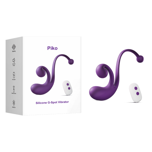 Dark Purple Rechargeable Waterproof Silicone Remote-Controlled Wearable Vibrator – 9 Vibrating Modes