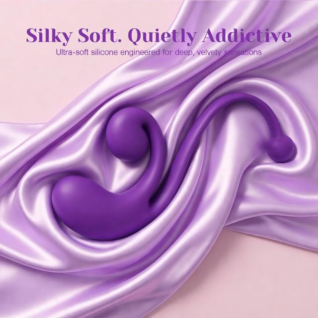 Dark Purple Rechargeable Waterproof Silicone Remote-Controlled Wearable Vibrator – 9 Vibrating Modes