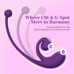 Dark Purple Rechargeable Waterproof Silicone Remote-Controlled Wearable Vibrator – 9 Vibrating Modes