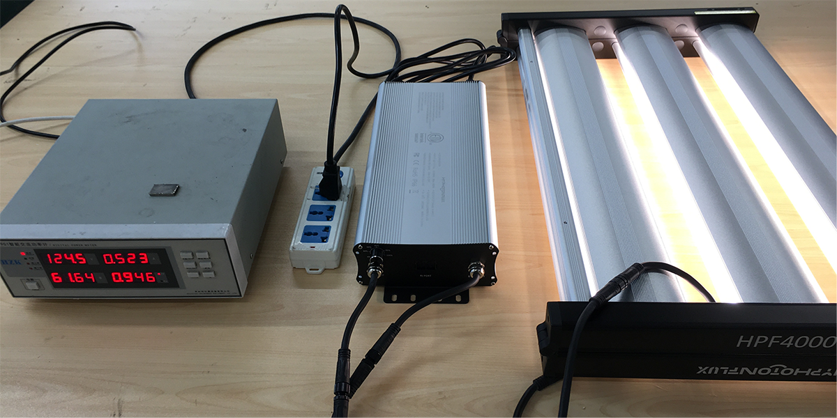 hyphotonflux led grow light Parameter test