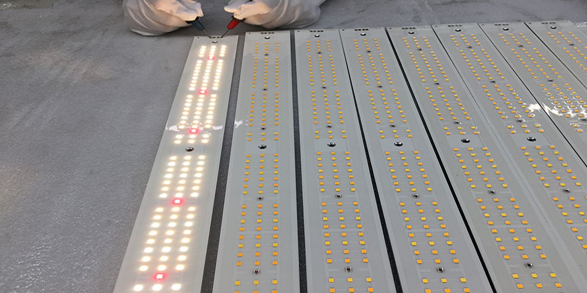 hyphotonflux led grow light PCB testing