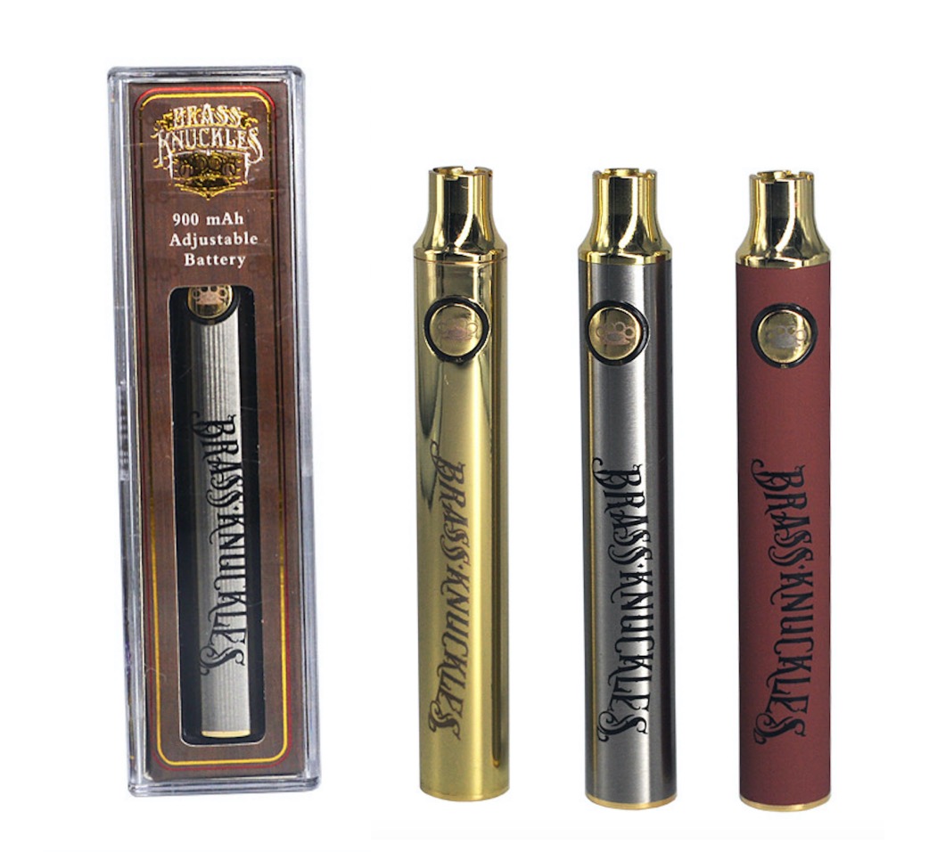 Brass Knuckless 900mah,CBD/THC vape battery