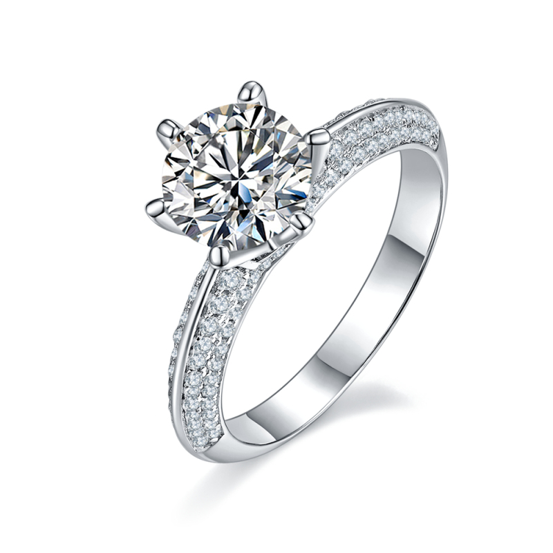 Custom Moissanite Engagement Rings