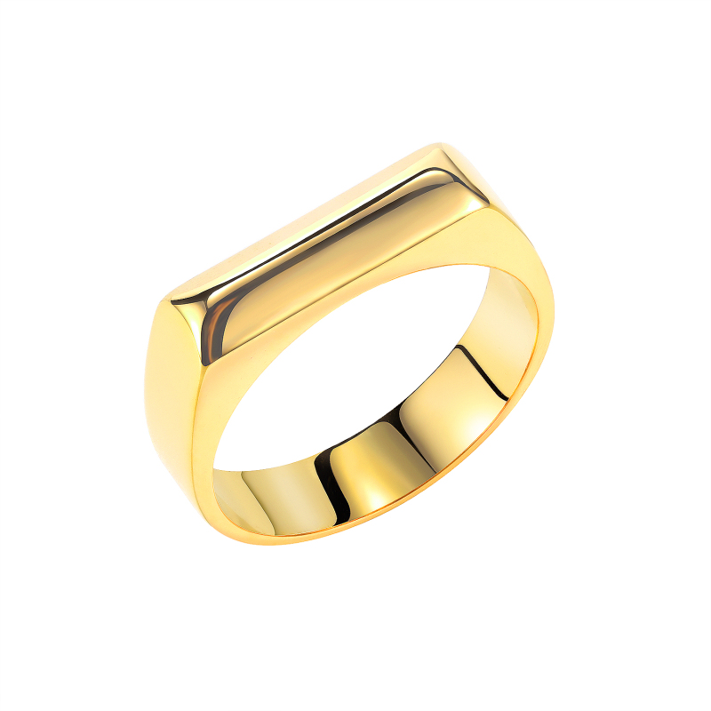 Stainless Steel Gold Ring