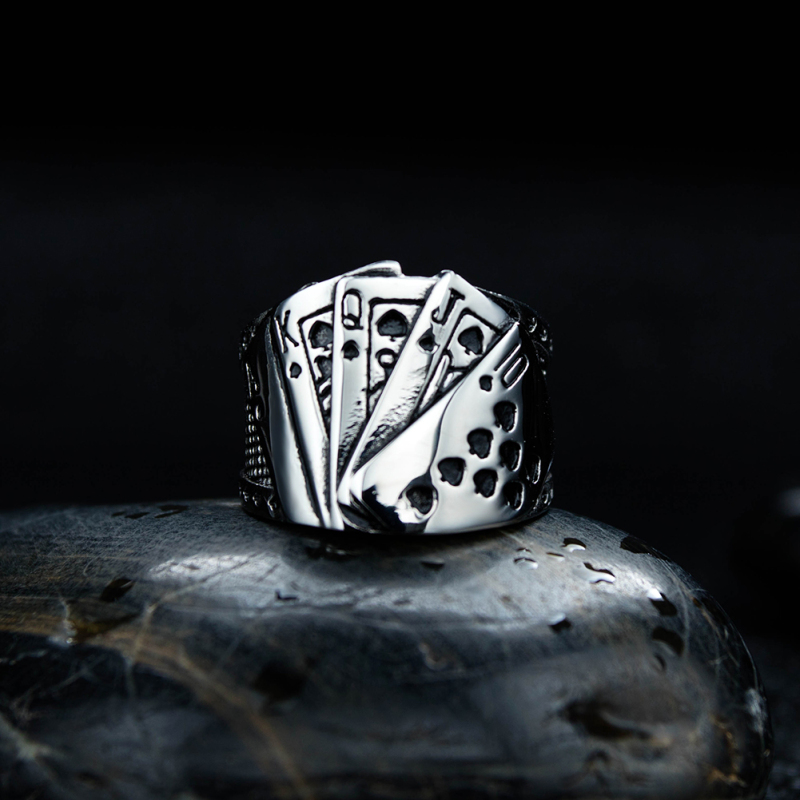 Stainless Steel Poker Ring