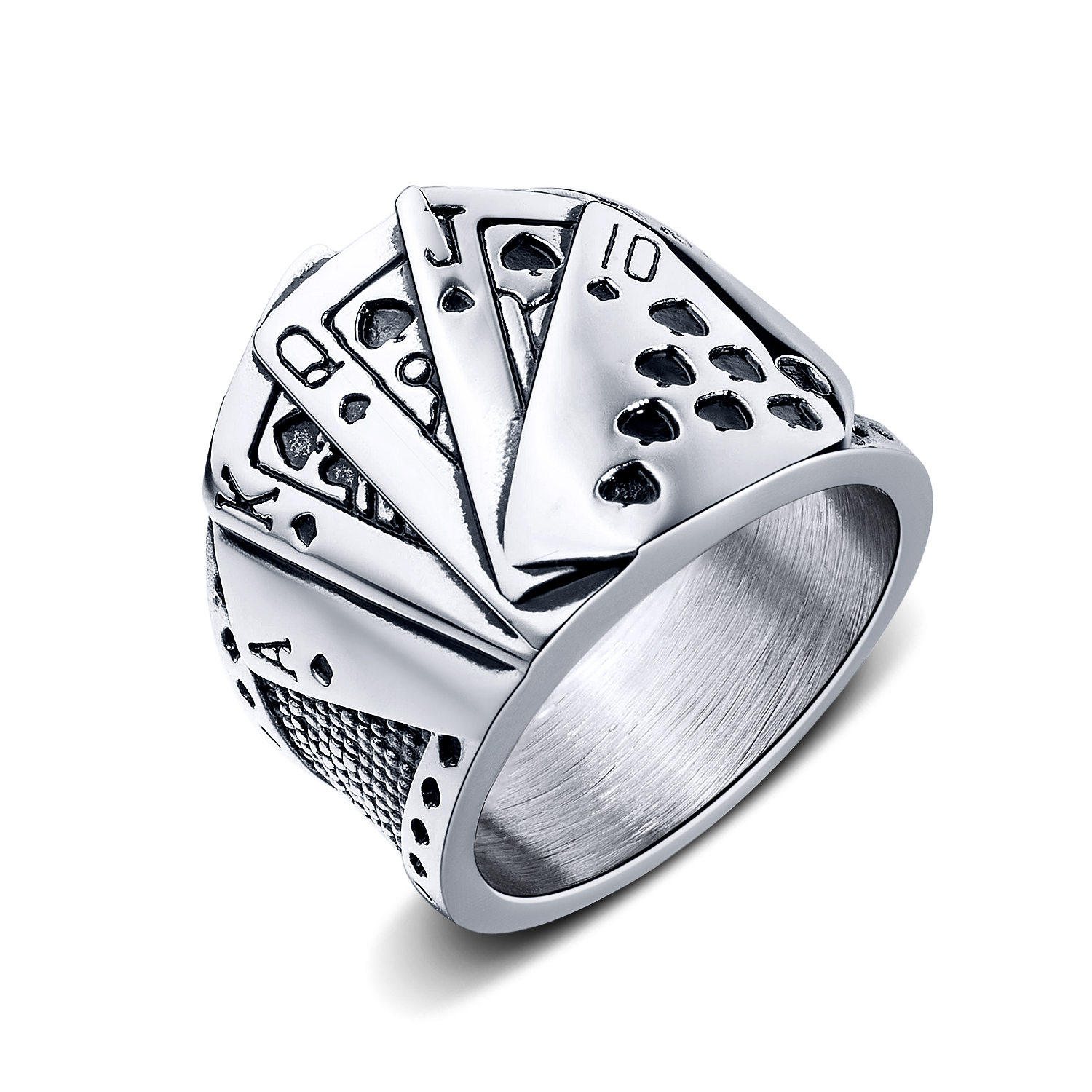 Stainless Steel Poker Ring