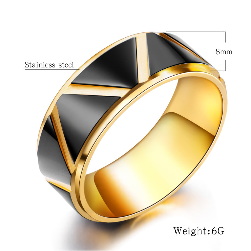 Black Ion Plated Stainless Steel Ring