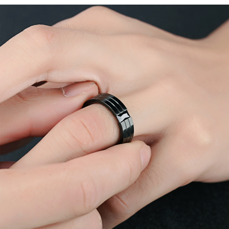 Stainless Steel Ring Black