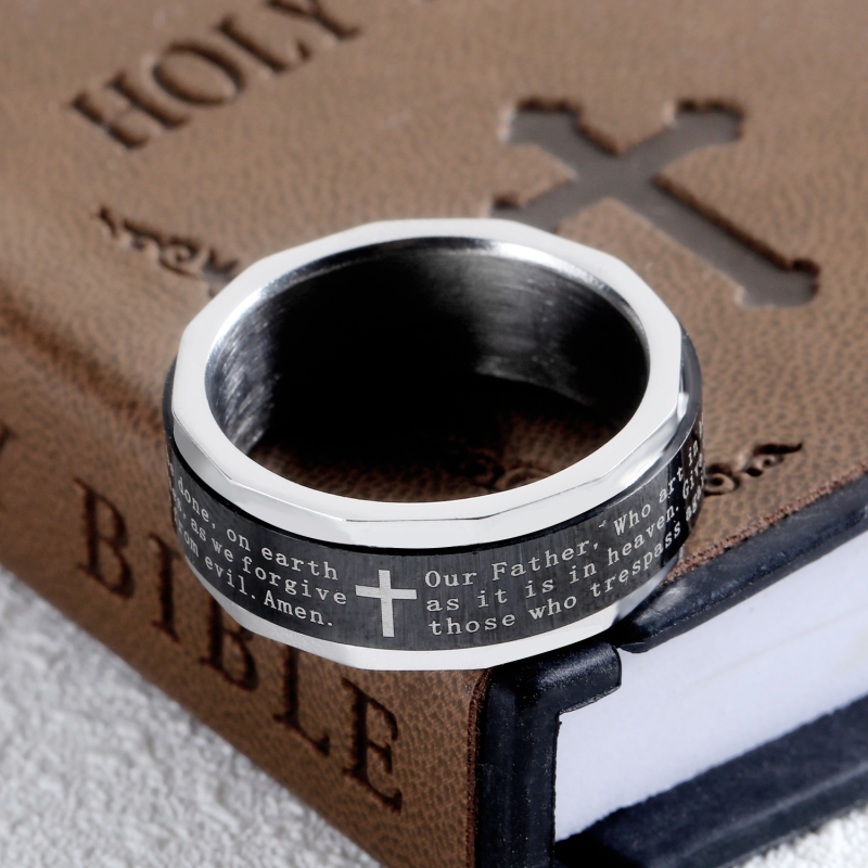 Men's Lord's Prayer Ring