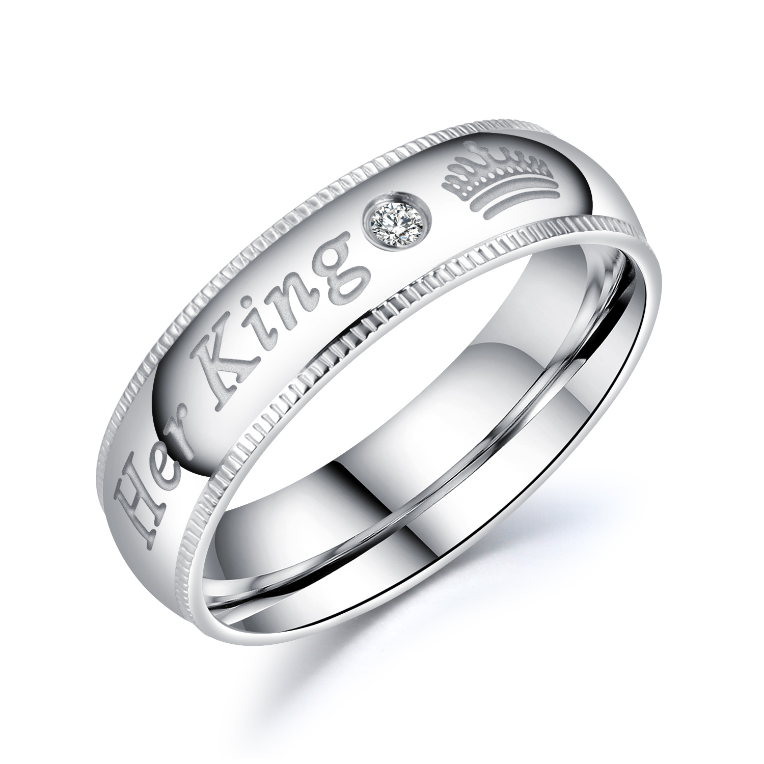 Stainless Steel Promise Rings For Couples