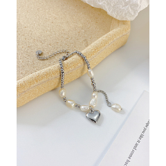 Stainless Steel Heart Bracelet